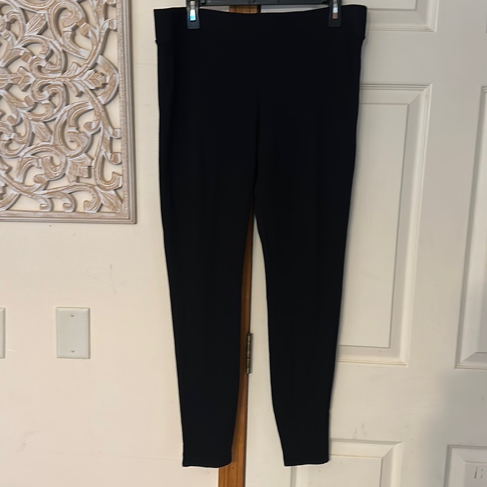 Cabi Black long leggings. Size Large.